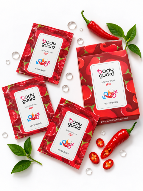 ژل جنسی جیبی داغ و گرم BODYGUARD